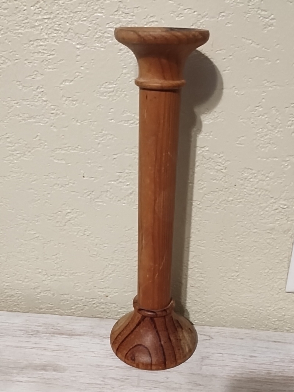 Wooden Candlestick Holder in Brown - Home Accents